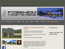 Tablet Screenshot of fossheim.com